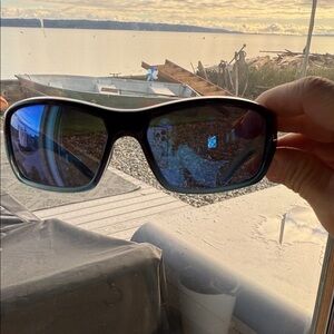 Maui Jim Black Sunglasses with Blue-Green Lenses